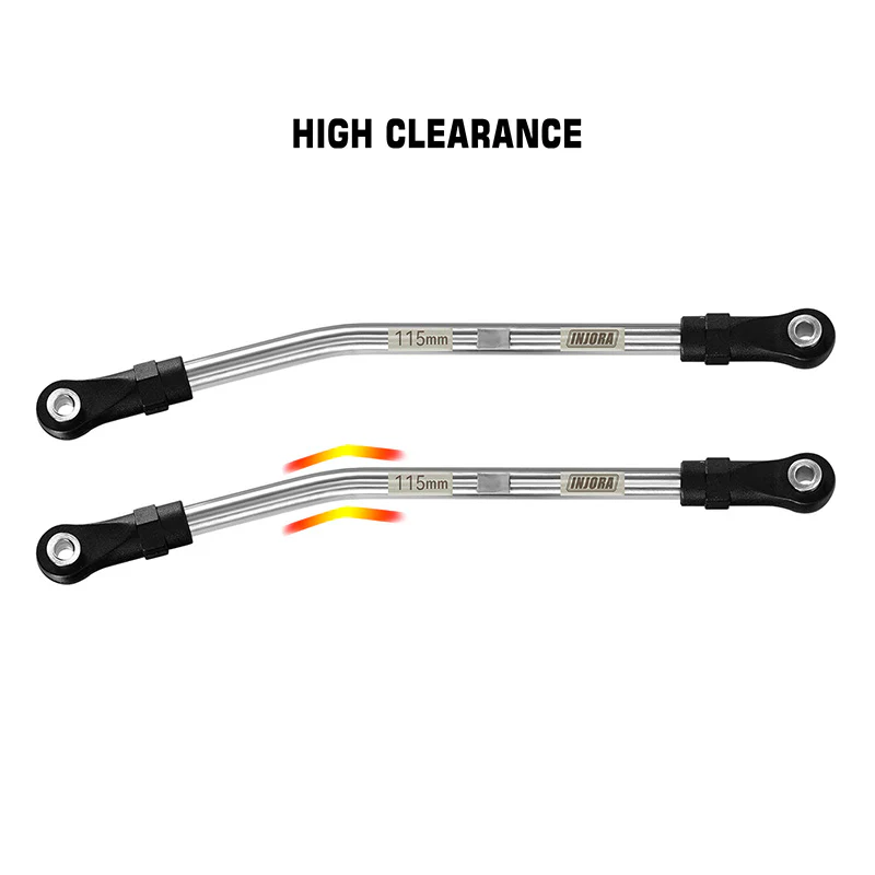 INJORA Stainless Steel High Clearance Links with Rod Ends for 1/10 RC Crawler - Image 22