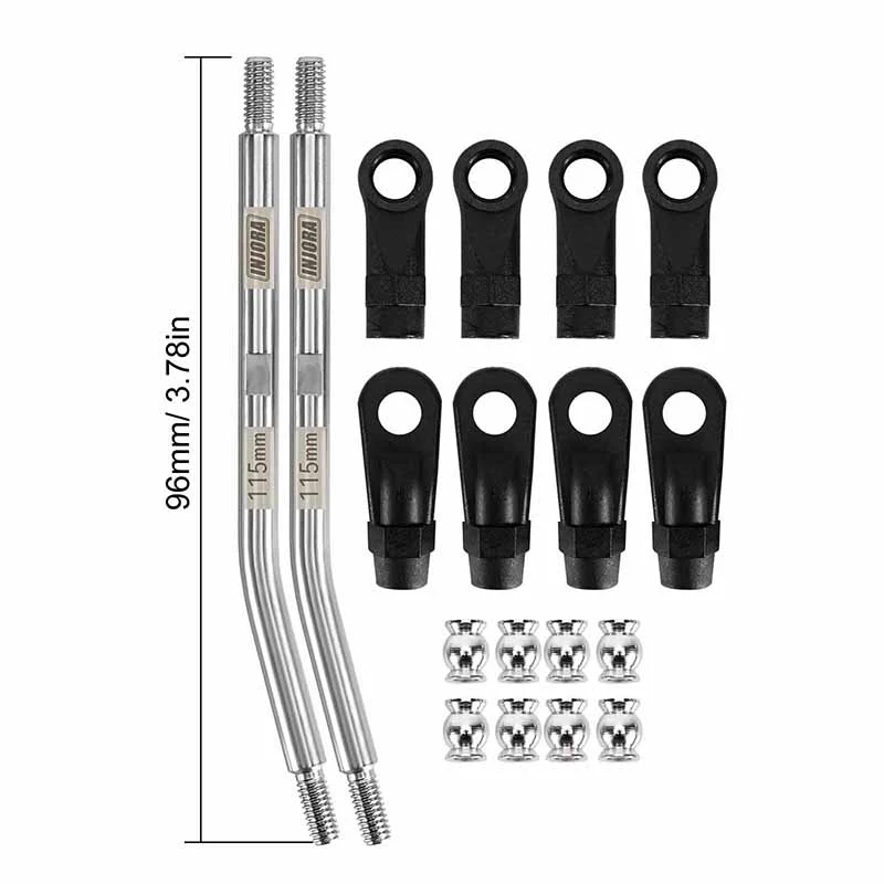 INJORA Stainless Steel High Clearance Links with Rod Ends for 1/10 RC Crawler - Image 23