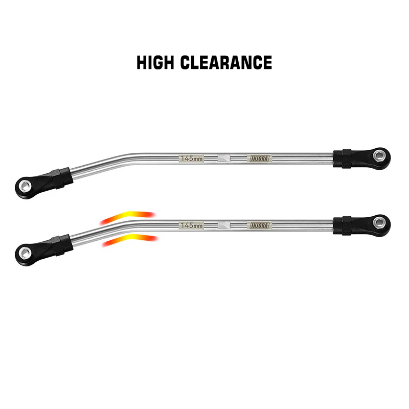 INJORA Stainless Steel High Clearance Links with Rod Ends for 1/10 RC Crawler - Image 34