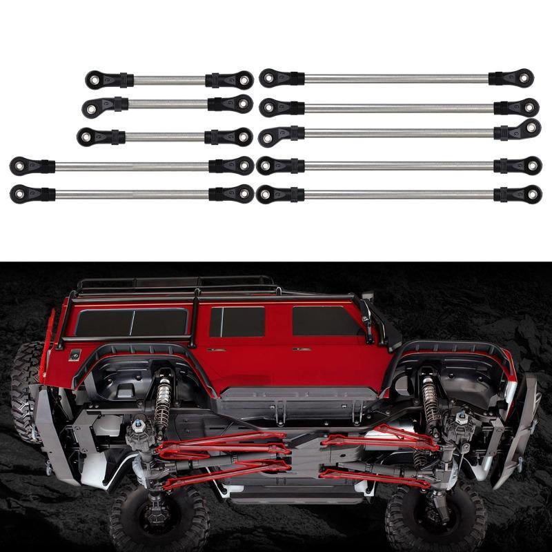 INJORA Stainless Steel Links Plastic Rod End Unassembled Kit for Traxxas TRX-4 TRX-6 - Image 8