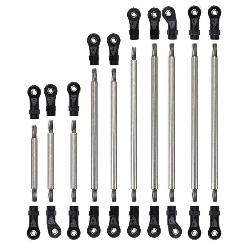 INJORA Stainless Steel Links Plastic Rod End Unassembled Kit for Traxxas TRX-4 TRX-6 - Image 11