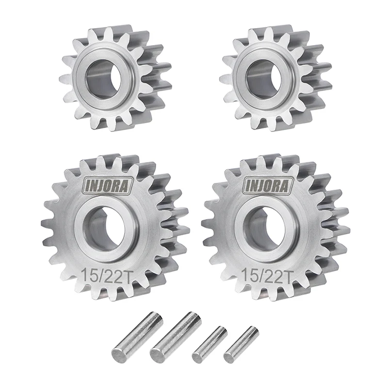 INJORA Stainless Steel Portal Gears Set for 1/18 Redcat Ascent-18 - Image 3