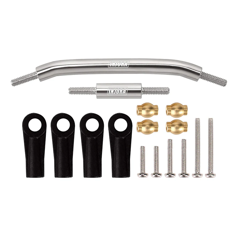INJORA Stainless Steel Steering Link with Plastic Rod Ends for SCX24 AX24 - Image 4