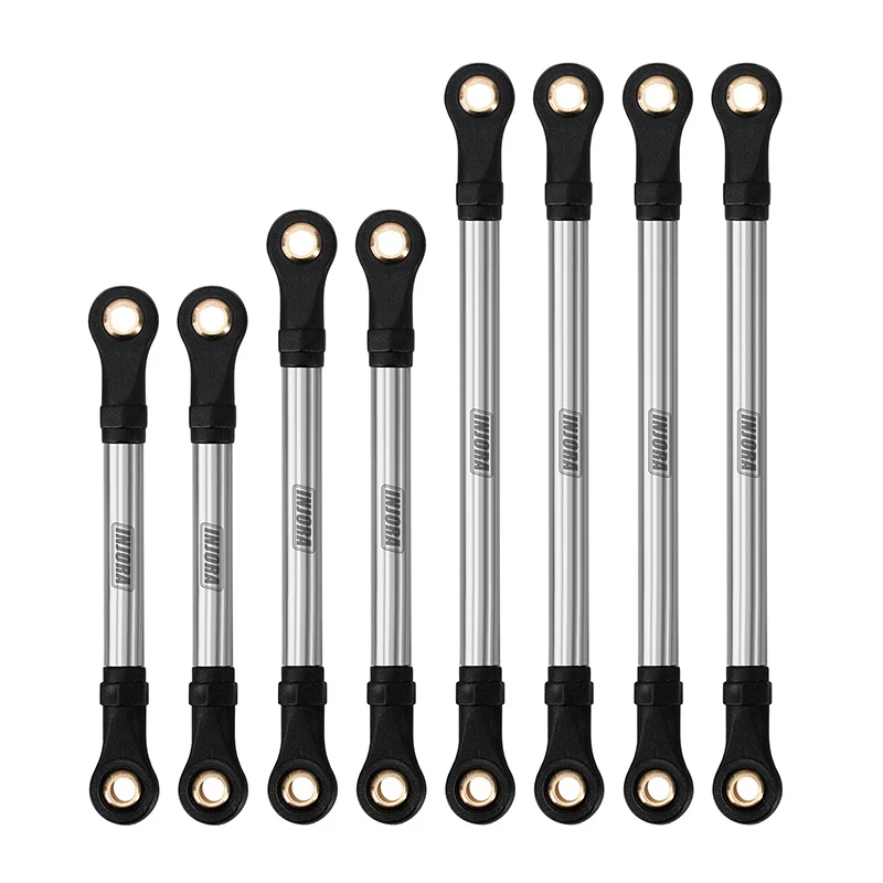 INJORA Stainless Steel Straight Chassis Links for 1/18 RC Crawler TRX4M Defender Bronco (4M-64) - Image 2