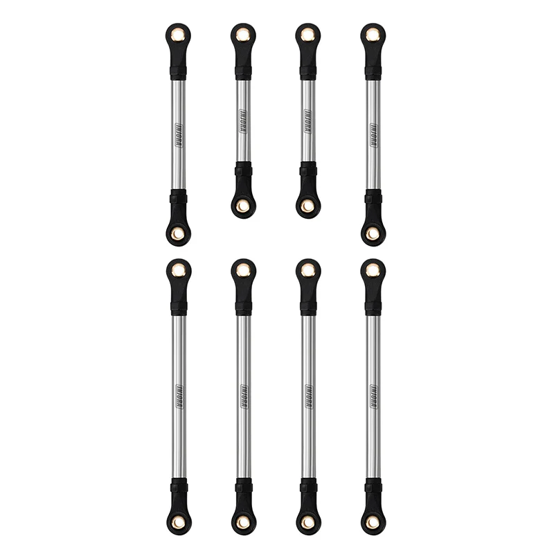 INJORA Stainless Steel Straight Chassis Links for 1/18 RC Crawler TRX4M Defender Bronco (4M-64) - Image 6