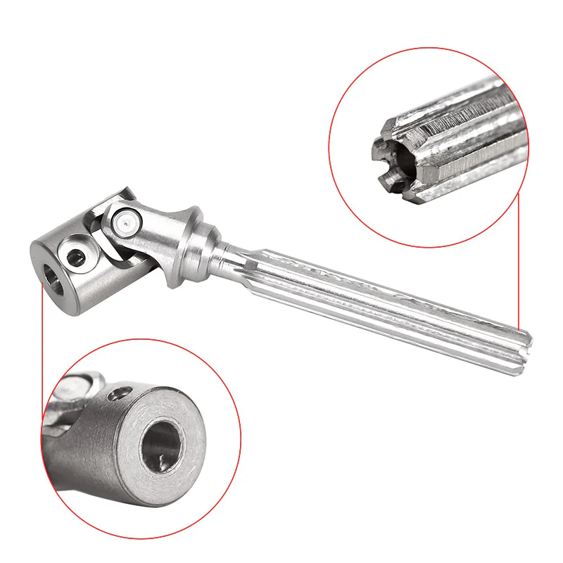 INJORA Steel Front Rear Center Drive Shafts for SCX24 C10 JLU Bronco Base Camp 4Runner - Image 11