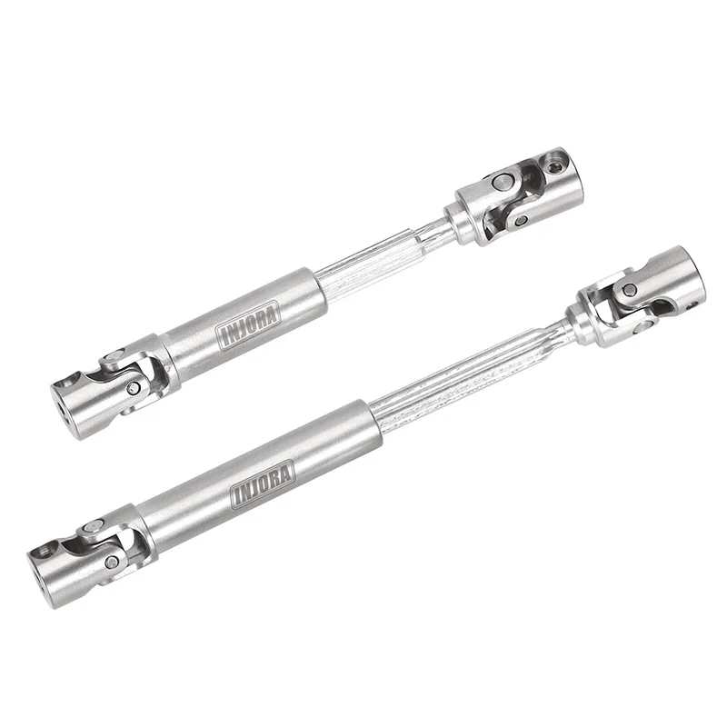 INJORA Steel Front Rear Center Drive Shafts for SCX24 C10 JLU Bronco Base Camp 4Runner - Image 13