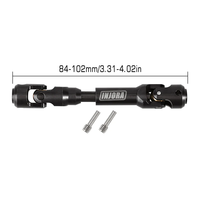 INJORA Steel Heavy-Duty Drive Shaft for 1/10 RC Car Crawler - Image 7