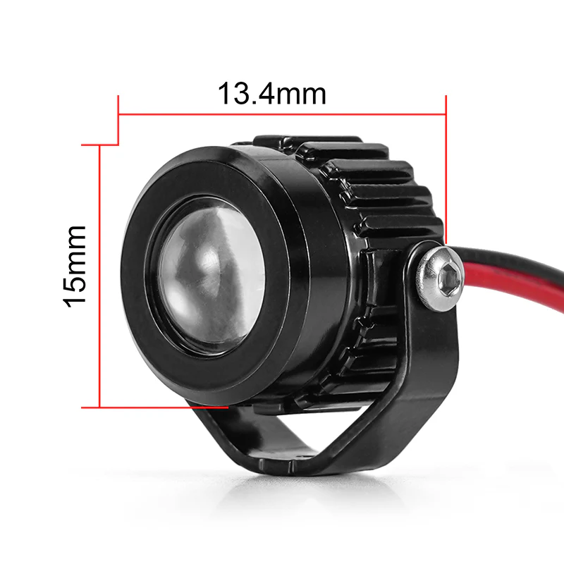 INJORA Super Bright LED Lights for 1/10 1/8 RC Crawlers (Aluminium, White) - Image 4