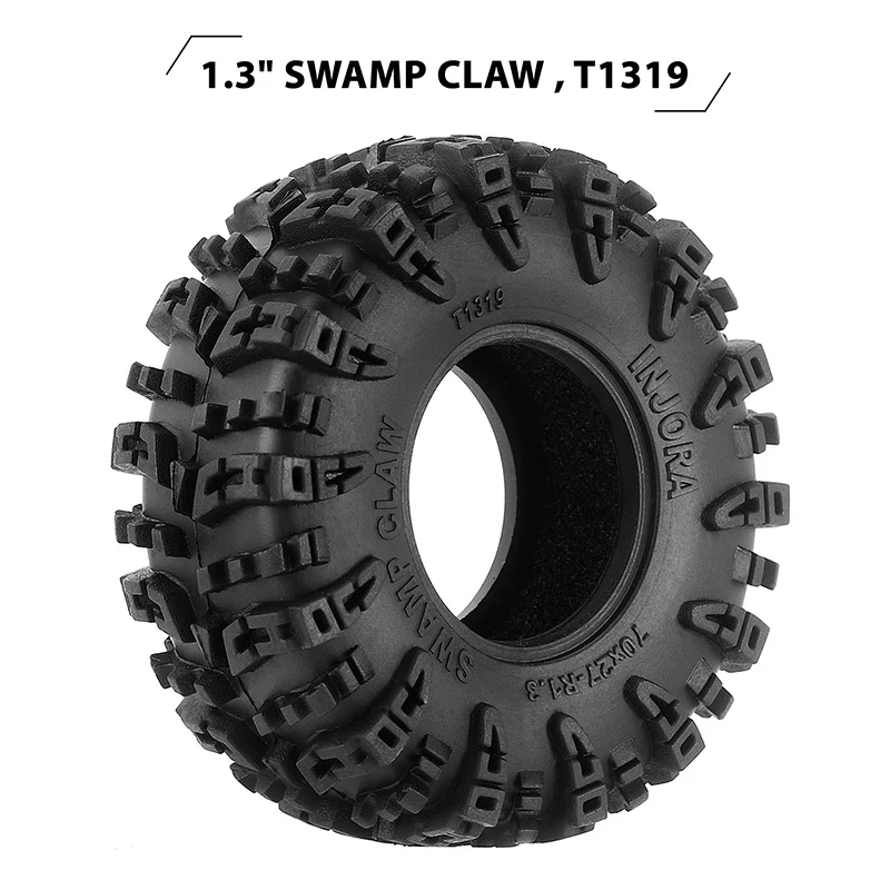 [US Warehouse] INJORA Swamp Claw 1.3" M/T Tires (4) (70*27mm)(T1319) - Image 2