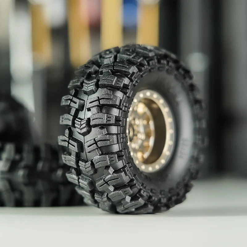 INJORA 1.0" Swamp Stomper Tires (58mm/63mm) (T1015/T1018) (4) - Image 7