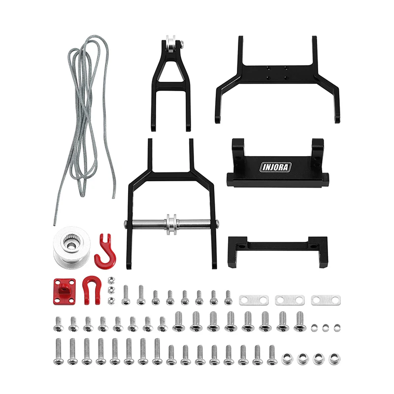 INJORA Tow Truck Crane Kit & INJS2065-360 Winch Servo for 1/18 TRX4M - Image 15