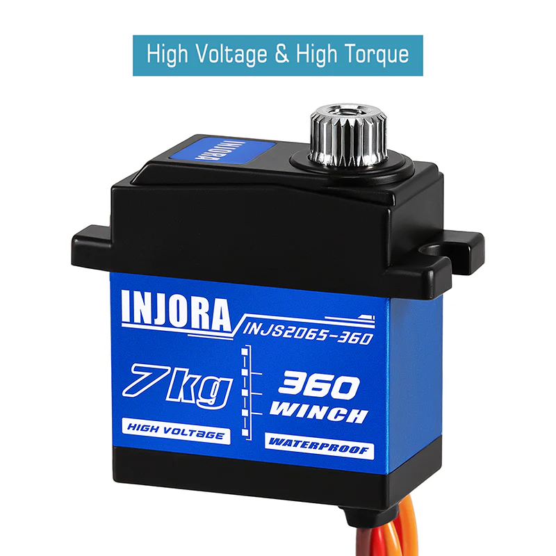 INJORA Tow Truck Crane Kit & INJS2065-360 Winch Servo for 1/18 TRX4M - Image 30