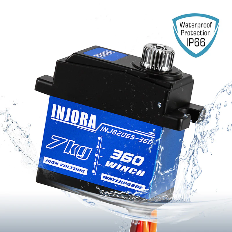 INJORA Tow Truck Crane Kit & INJS2065-360 Winch Servo for 1/18 TRX4M - Image 31