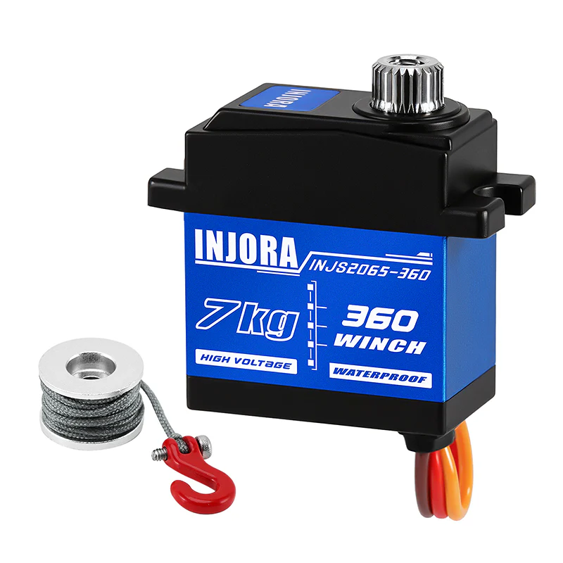 INJORA Tow Truck Crane Kit & INJS2065-360 Winch Servo for 1/18 TRX4M - Image 32