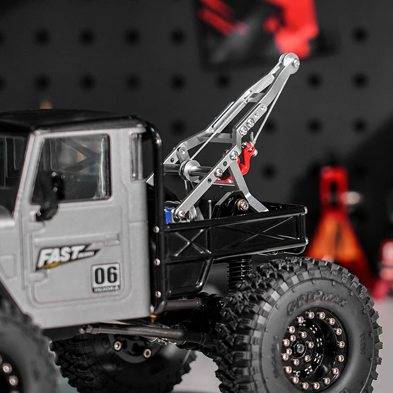 INJORA Tow Truck Crane Kit & INJS2065-360 Winch Servo for 1/18 TRX4M - Image 9