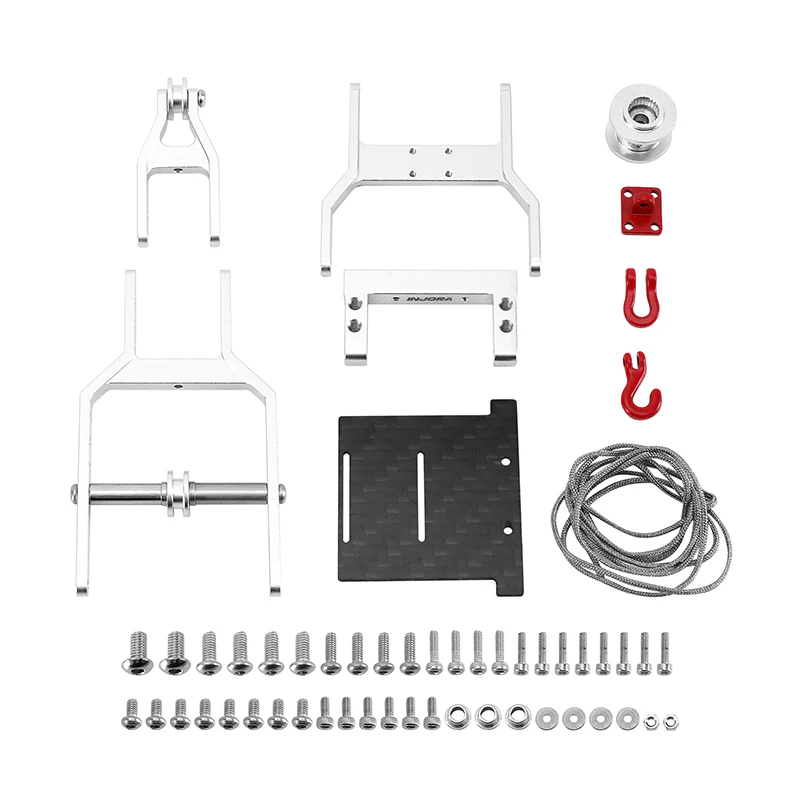 INJORA Tow Truck Crane Kit & INJS2065-360 Winch Servo for 1/24 SCX24 - Image 13