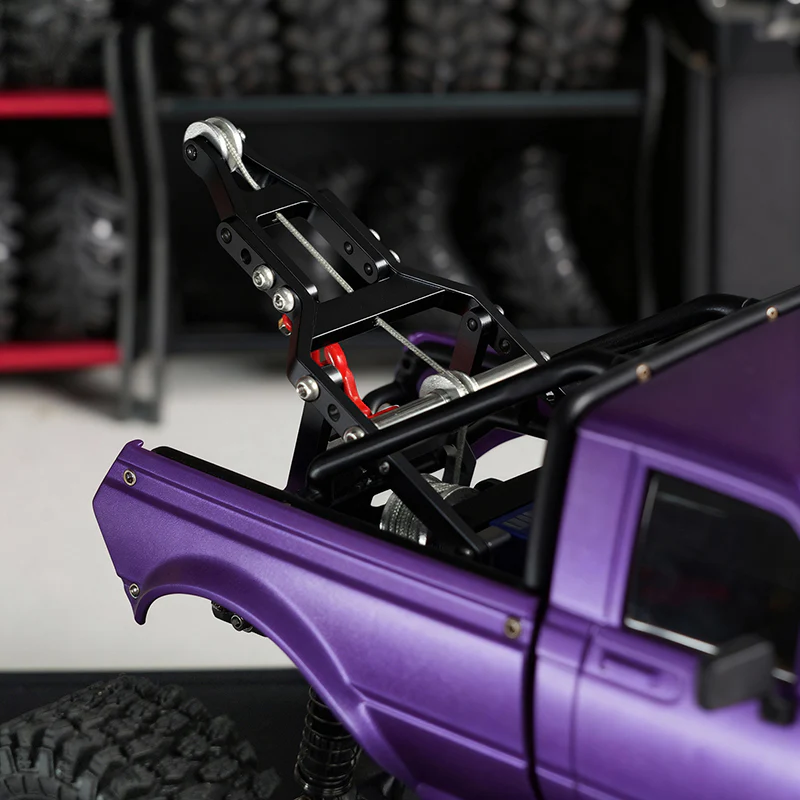 INJORA Tow Truck Crane Kit & INJS2065-360 Winch Servo for 1/24 SCX24 - Image 4