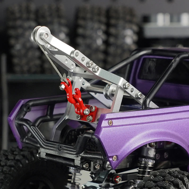 INJORA Tow Truck Crane Kit & INJS2065-360 Winch Servo for 1/24 SCX24 - Image 6
