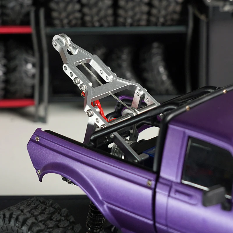 INJORA Tow Truck Crane Kit & INJS2065-360 Winch Servo for 1/24 SCX24 - Image 7