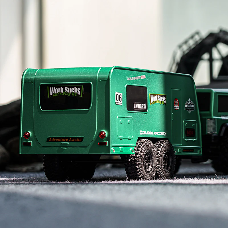 INJORA Travel Camper Trailer with Hitch For 1/18 RC Crawler TRX4M - Image 22