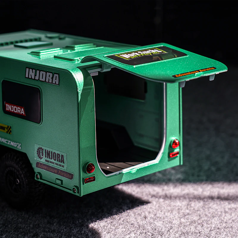 INJORA Travel Camper Trailer with Hitch For 1/18 RC Crawler TRX4M - Image 23