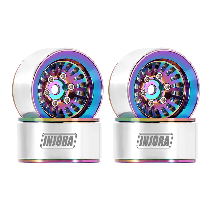 INJORA 1.0" Turbine -3.1mm Offset Wheels for Micro Crawlers (W1055) - Image 9