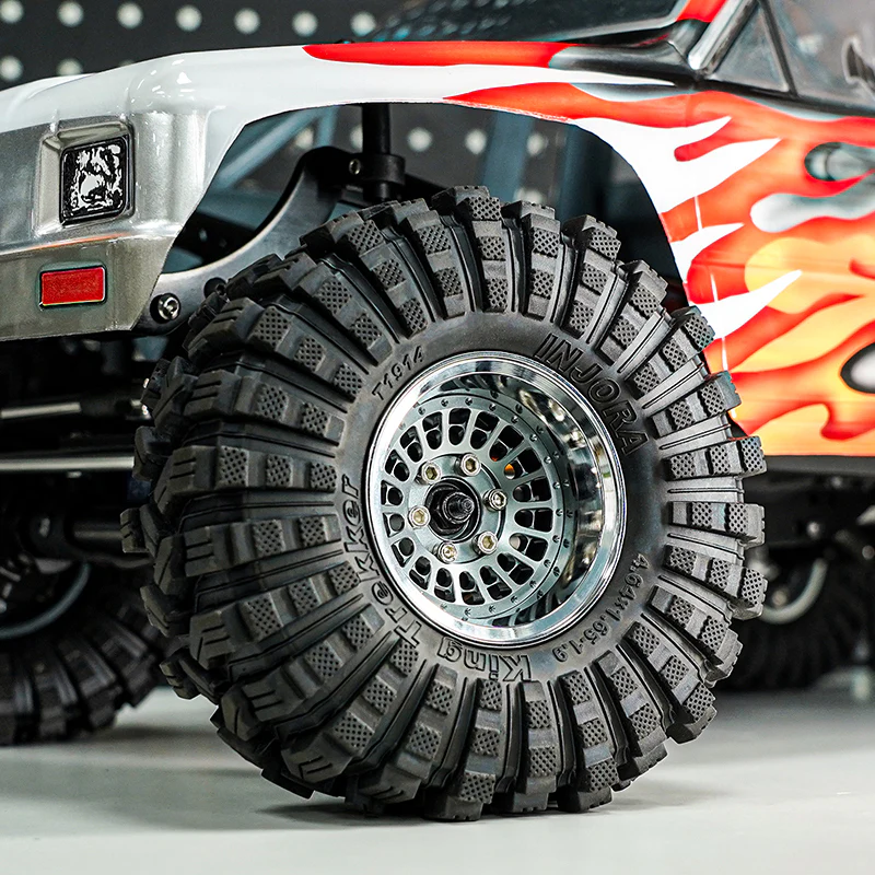[Germany Clearance Deal] INJORA Turbine 1.9" Aluminum Beadlock Wheels Offset -10mm for 1/10 RC Crawler (4) (W1955) - Image 6