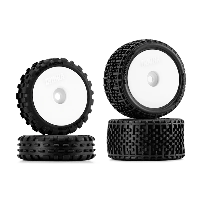 INJORA Unglued Pin Buggy Tires & Wheels for 1/24 Losi Micro-B - Image 2
