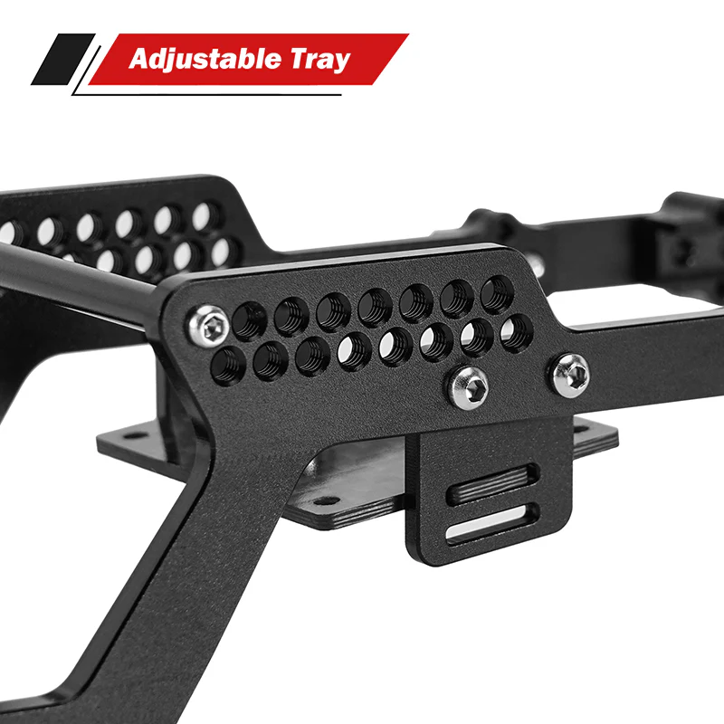 INJORA Universal LCG Chassis Kit for 1/18 TRX4M Upgrade (Aluminum) - Image 4