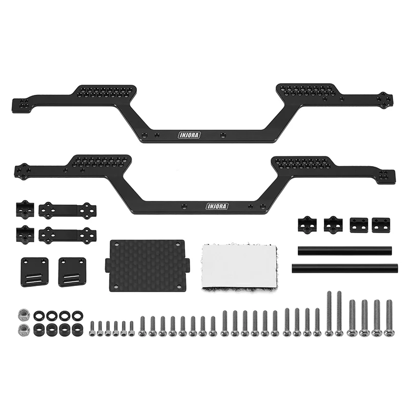 INJORA Universal LCG Chassis Kit for 1/18 TRX4M Upgrade (Aluminum) - Image 7