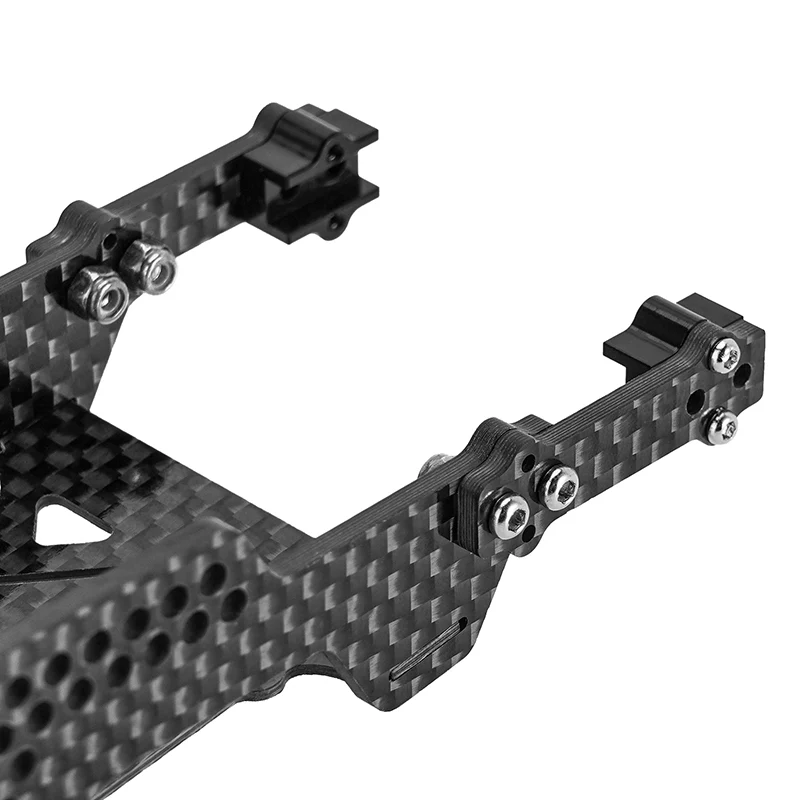 INJORA Universal LCG Chassis Kit for 1/18 TRX4M Upgrade (Carbon Fiber) - Image 10
