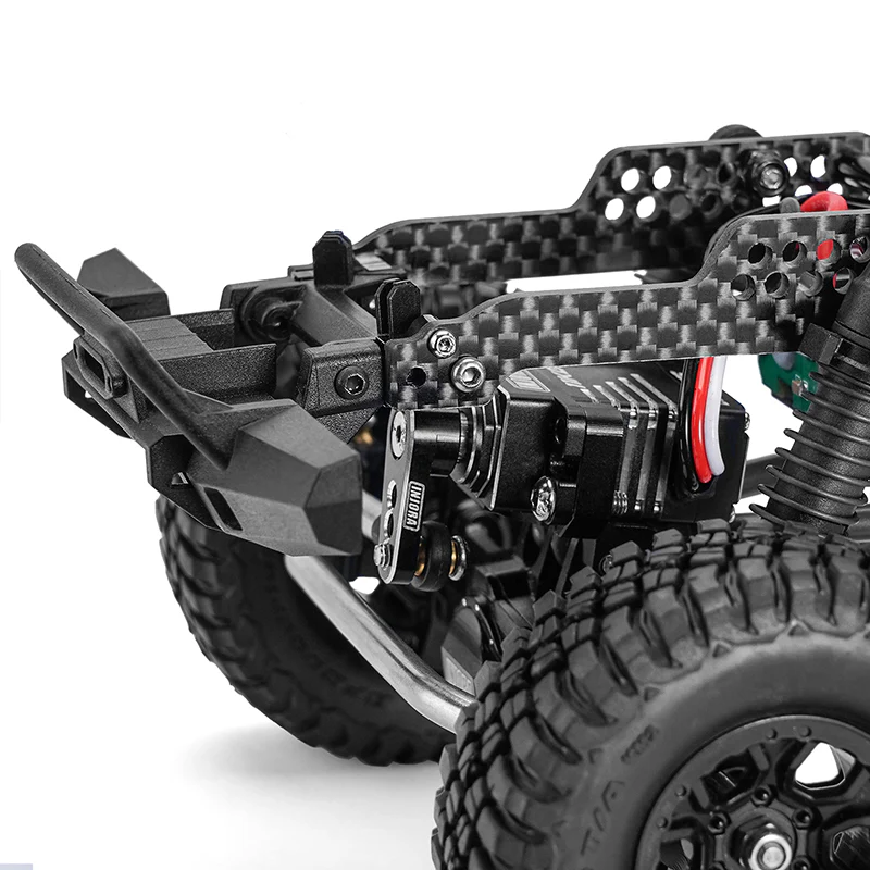 INJORA Universal LCG Chassis Kit for 1/18 TRX4M Upgrade (Carbon Fiber) - Image 11