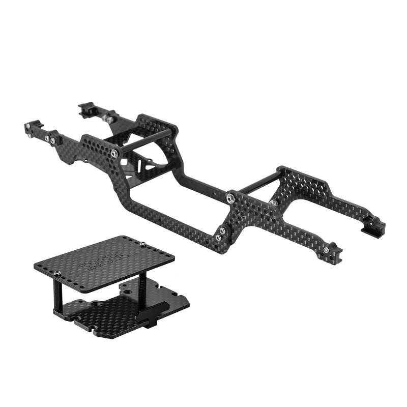 INJORA Universal LCG Chassis Kit for 1/18 TRX4M Upgrade (Carbon Fiber) - Image 15
