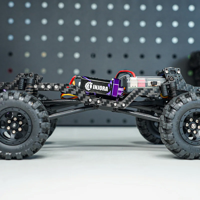 INJORA Universal LCG Carbon Fiber Chassis Kit for 1/24 SCX24 - Image 8