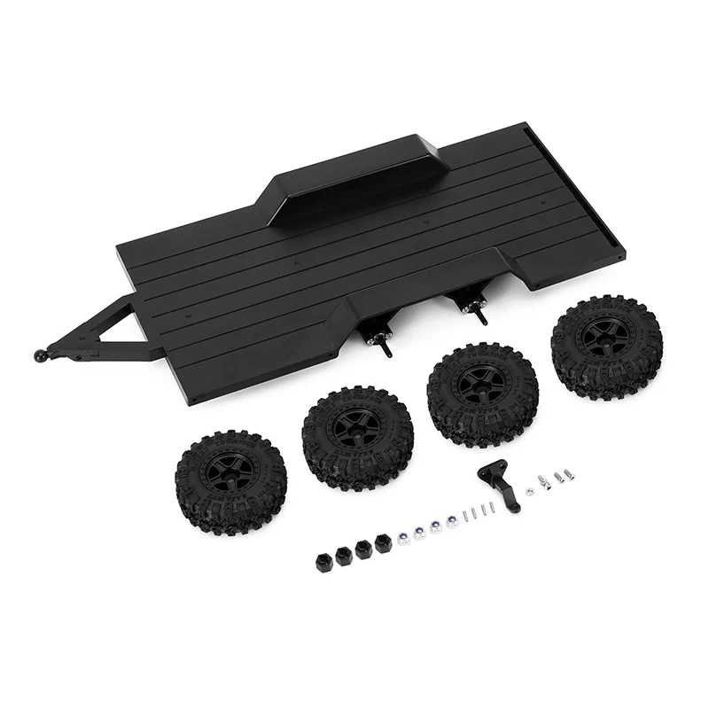 [Germany Clearance Deal] INJORA Utility Plastic Trailer with Hitch for 1/18 RC Crawler TRX4M - Image 3
