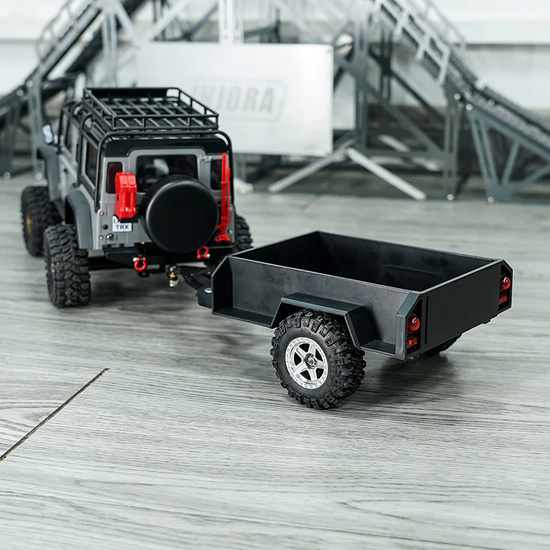 INJORA Utility Trailer with Hitch For 1/18 RC Crawler TRX4M - Image 5