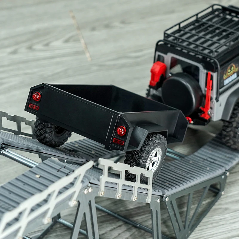 INJORA Utility Trailer with Hitch For 1/18 RC Crawler TRX4M - Image 6