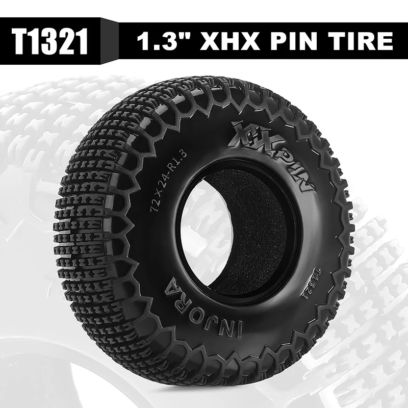 [US Warehouse] INJORA XHX Pin 1.3" Tires (4) (72*24mm)(T1321) - Image 3
