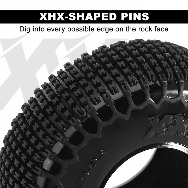 [US Warehouse] INJORA XHX Pin 1.3" Tires (4) (72*24mm)(T1321) - Image 4