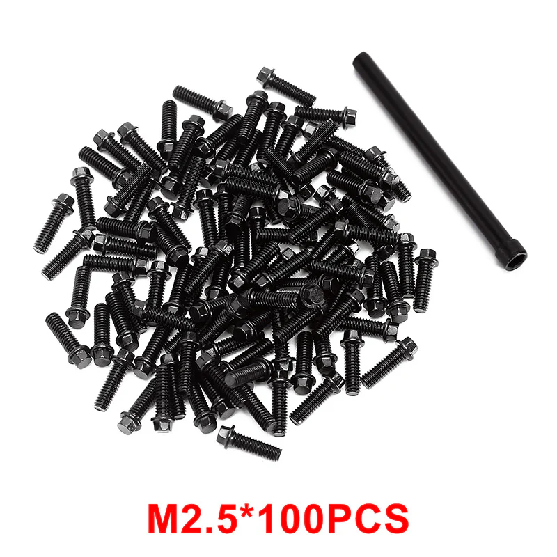 INJORA M2 M2.5 M3 Black Steel Screws for INJORA 1.9" 2.2" Beadlock Wheel Rims - Image 18