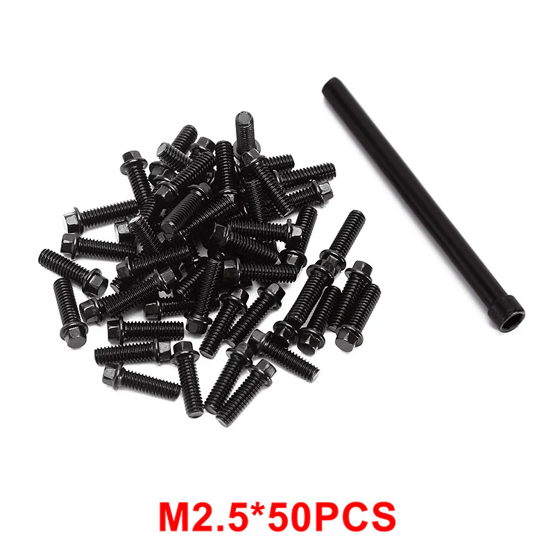 INJORA M2 M2.5 M3 Black Steel Screws for INJORA 1.9" 2.2" Beadlock Wheel Rims - Image 7