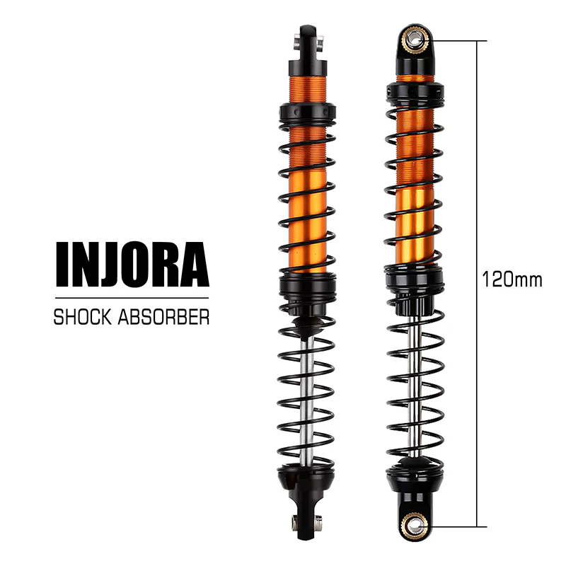 INJORA Aluminum 70-120mm Dual Stage Spring Shock Absorber Damper for 1/10 RC Crawler - Image 17
