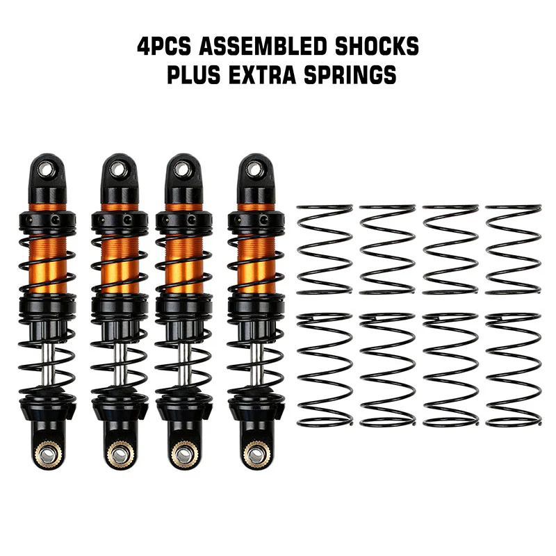 INJORA Aluminum 70-120mm Dual Stage Spring Shock Absorber Damper for 1/10 RC Crawler - Image 21