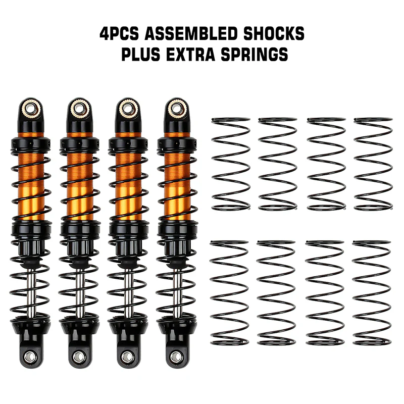 INJORA Aluminum 70-120mm Dual Stage Spring Shock Absorber Damper for 1/10 RC Crawler - Image 25