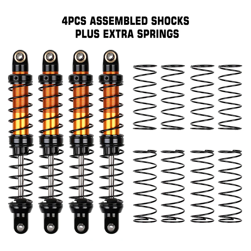 INJORA Aluminum 70-120mm Dual Stage Spring Shock Absorber Damper for 1/10 RC Crawler - Image 27