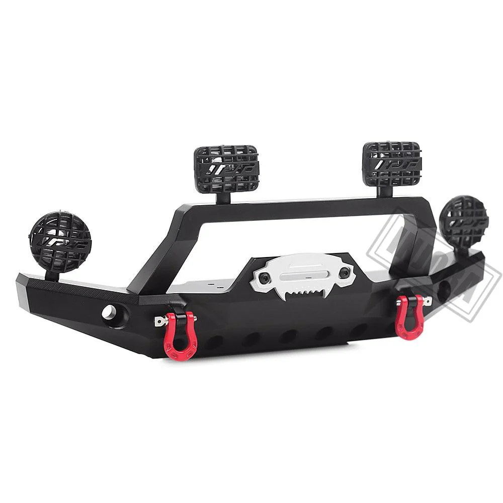 INJORA Metal Front Bumper with LED Light for Traxxas TRX-4 Sport 82024-4 - Image 5