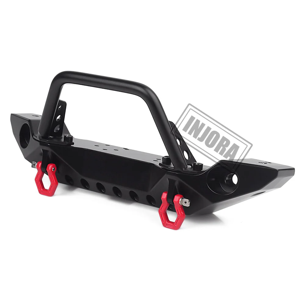 INJORA Metal Front Bumper with LED Lights for SCX10 II TRX4 - Image 7