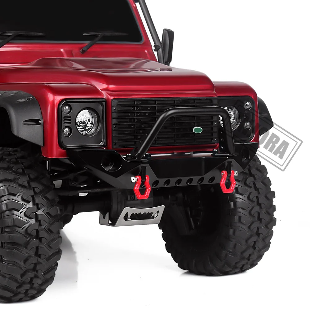 INJORA Metal Front Bumper with LED Lights for SCX10 II TRX4 - Image 9