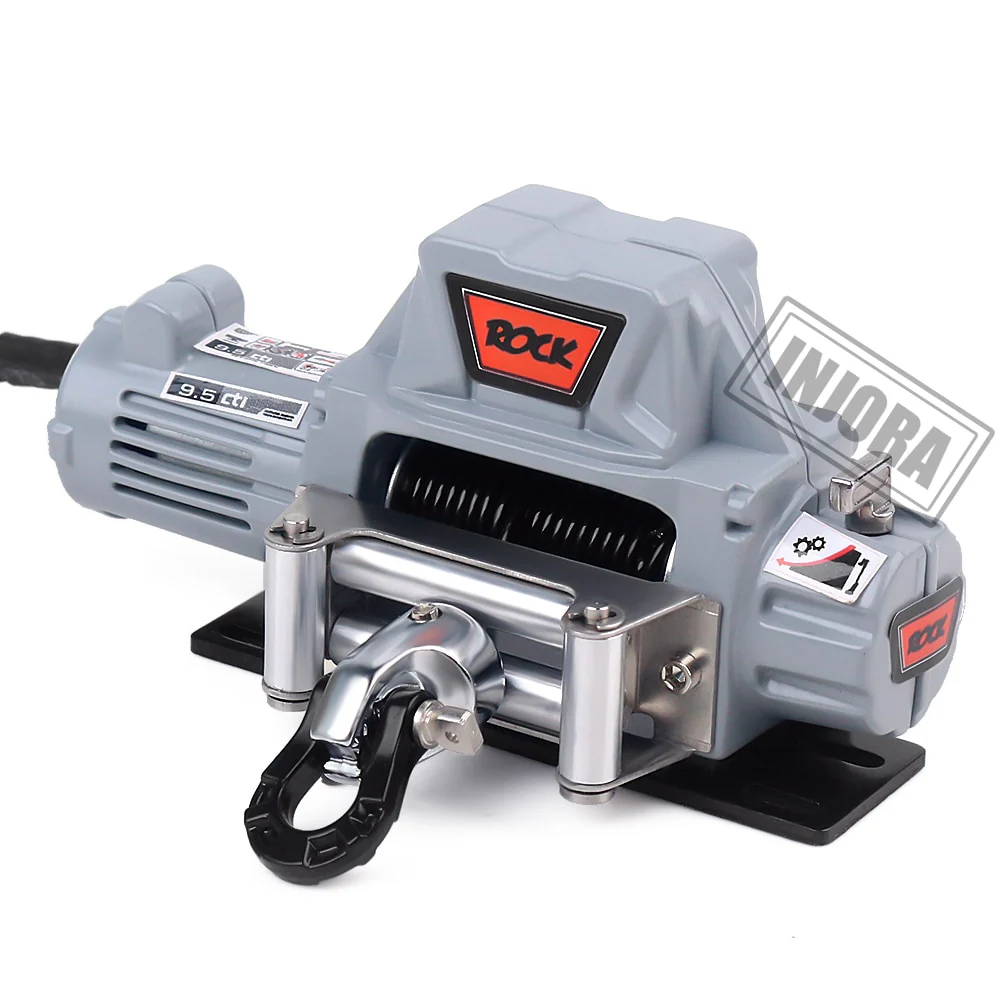 INJORA Metal Steel Wire Automatic Simulated Winch for 1/10 RC Crawler - Image 9